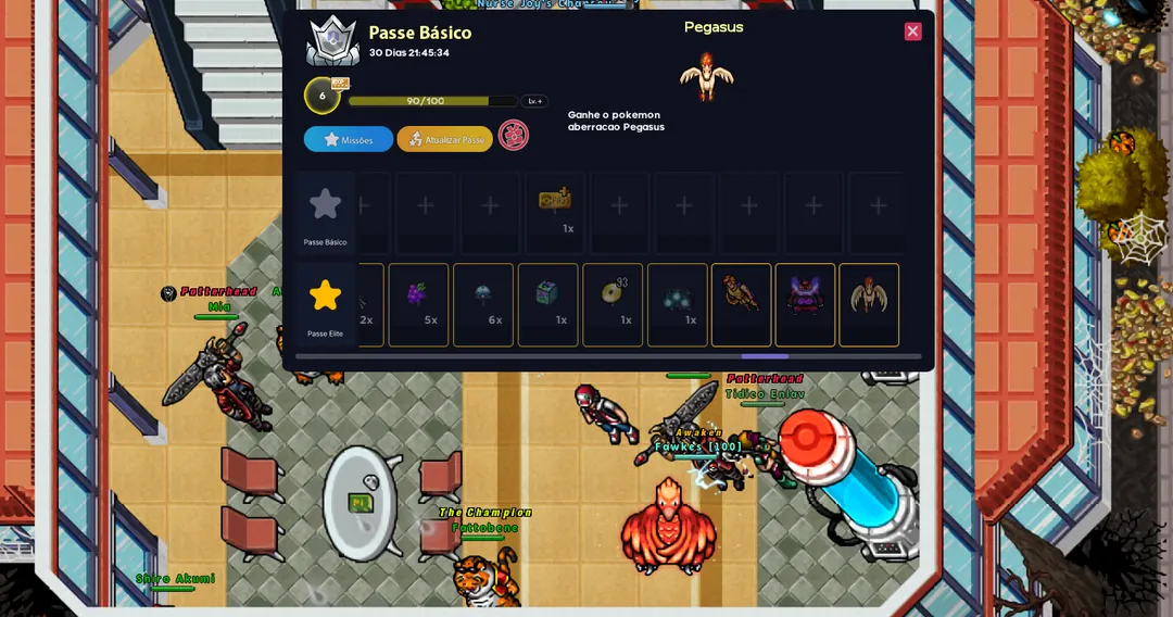 Complete o Passe de Batalha