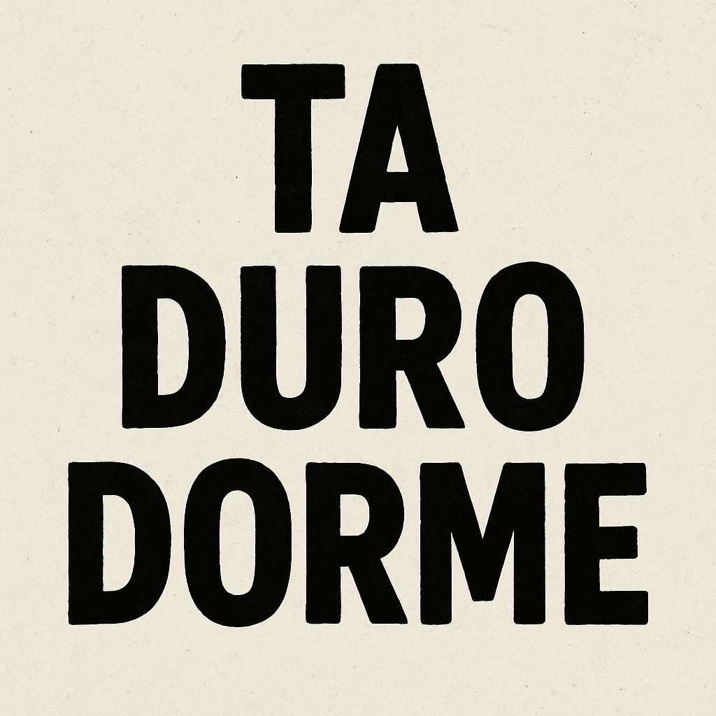 Ta duro dorme Logo